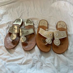 Set of 2 Jack Rogers flip-flops